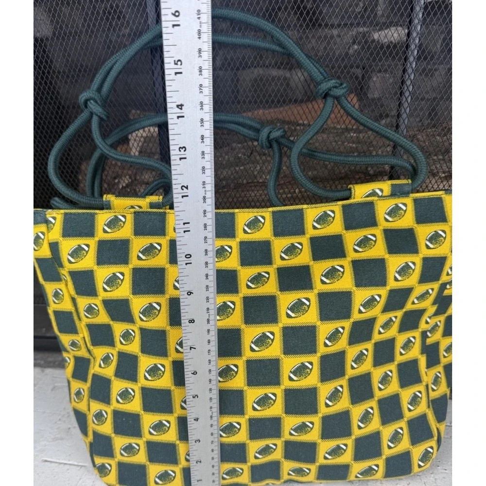 Farmhouse Is My Style Home Sweet‎ Farm Green And Yellow Football 🏈 Pattern Bag